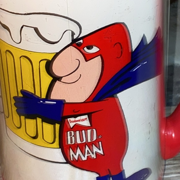 80s BudMan plastic ThermoServe mug. 16oz. - Picture 2 of 9